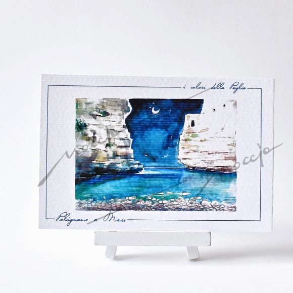 Cartoline “I Colori della Puglia” – Serie Polignano a Mare ...